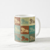 Konkrete Pop-Kunst Kaffeetasse (VorderseiteRechts)