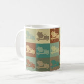 Konkrete Pop-Kunst Kaffeetasse (Vorderseite Links)