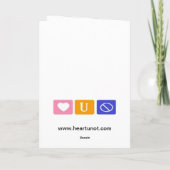 Konkrete Rose Karte (Rückseite)