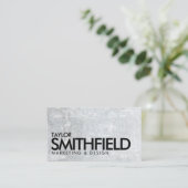 Konkrete rustikale Visitenkarte (Stehend Vorderseite)