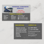 Konkrete Service-Visitenkarten Visitenkarte (Vorne/Hinten)