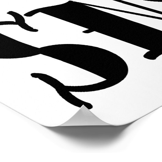 KONKRETE SNEAKER "TATTOO LOGO" POSTER (Ecke)