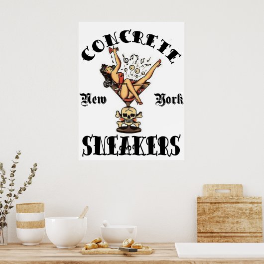 KONKRETE SNEAKER "TATTOO LOGO" POSTER (Küche)