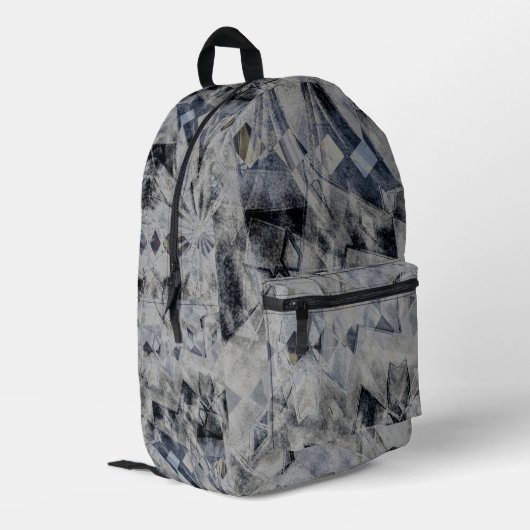 konkrete Statik  Bedruckter Rucksack (Rückseitige Ecke links)