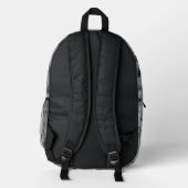 konkrete Statik  Bedruckter Rucksack (Rückseite)