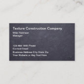 Konkrete Stuckwandbaukarten Visitenkarte (Vorderseite)