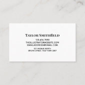 Konkrete Visitenkarte (Rückseite)