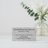 Konkrete Wall Theme Construction Business Cards Visitenkarte (Stehend Vorderseite)