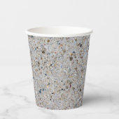 Konkrete Zement realistische Texturfotografie Pappbecher (Vorderseite)