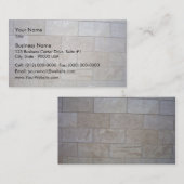 Konkreter Backsteinmauer-Hintergrund Visitenkarte (Vorne/Hinten)