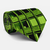 Konkreter Büroblock - Tief grün Krawatte (Gerollt)