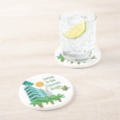 Konkreter Dschungel Getränkeuntersetzer (Seite)