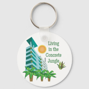 Konkreter Dschungel Schlüsselanhänger