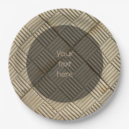 Konkreter Fliesen, Mittelmeer-Muster, benutzerdefi Pappteller