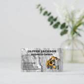 Konkreter Hintergrund | Bohrbaufahrzeug Visitenkarte (Stehend Vorderseite)