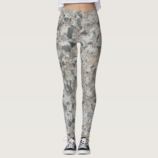 Konkreter Hintergrund Leggings (Vorderseite)