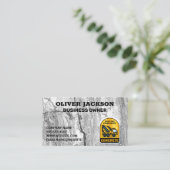 Konkreter Hintergrund | Zement-Mixer Visitenkarte (Stehend Vorderseite)