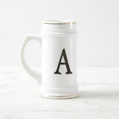Konkreter Monogramm-Buchstabe A Bierglas (Links)