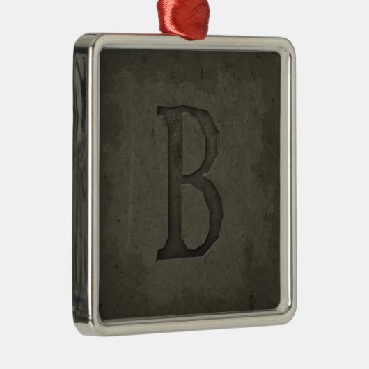 Konkreter Monogramm-Buchstabe B Ornament Aus Metall (Rechts)