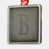 Konkreter Monogramm-Buchstabe B Ornament Aus Metall (Links)