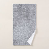 Konkretes dunkelgraues Stone Wall Texturmuster Badhandtuch Set (Handtuch)