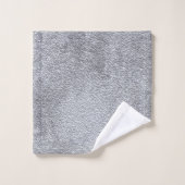 Konkretes dunkelgraues Stone Wall Texturmuster Badhandtuch Set (Waschlappen)