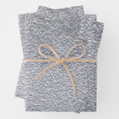 Konkretes dunkelgraues Stone Wall Texturmuster Geschenkpapier Set (Beispiel)