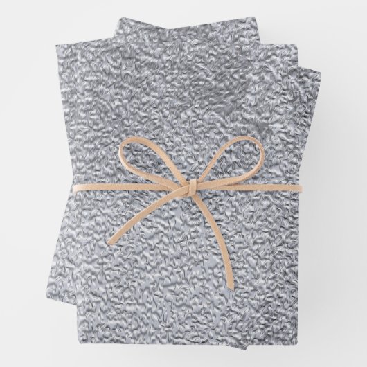 Konkretes dunkelgraues Stone Wall Texturmuster Geschenkpapier Set (Beispiel)