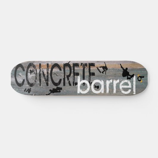 Konkretes Fass X Skateboard (Horizontal)