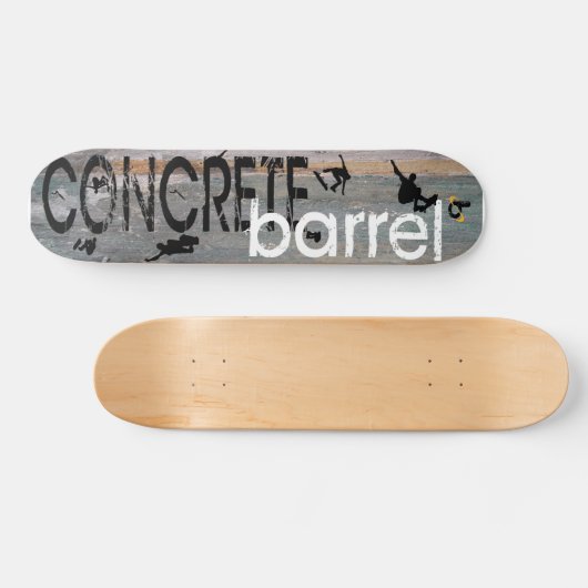 Konkretes Fass X Skateboard (Horizontal)