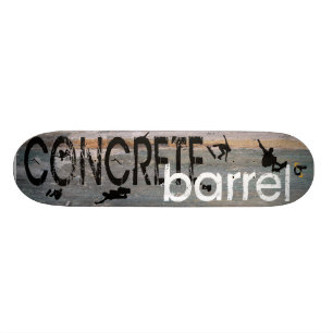 Konkretes Fass X Skateboard
