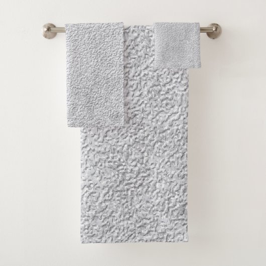 Konkretes Grausteinfassmuster Badhandtuch Set (Insitu)