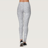 Konkretes Grausteinfassmuster Leggings (Rückseite)