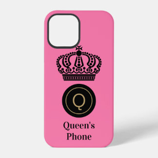 Konkretes Monogramm für das Telefon mit rosa Hinte iPhone 12 Pro Hülle