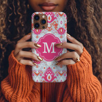 Konkretes Monogramm für Rosa und Koralle
