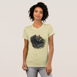Konkretes Rebellen-Pitbull-Graffiti-T-Shirt T-Shirt
