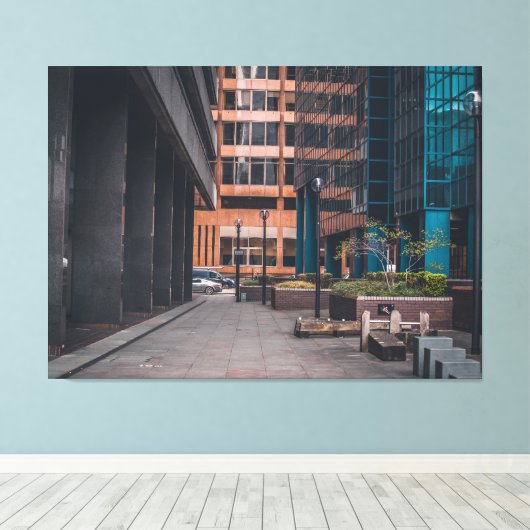 Konkretes Schweigen Leinwanddruck (Insitu (Holzboden))