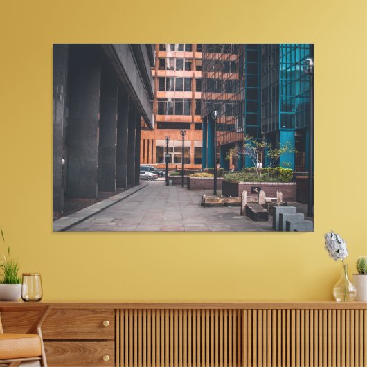 Konkretes Schweigen Leinwanddruck (Insitu (Wohnzimmer))