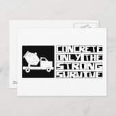 Konkretes Überleben Postkarte (Vorne/Hinten)