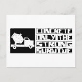 Konkretes Überleben Postkarte (Vorderseite)