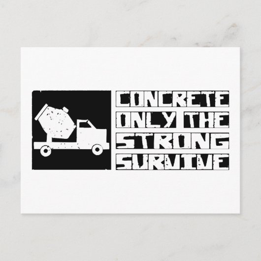 Konkretes Überleben Postkarte (Vorderseite)