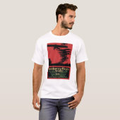Konkurrenz-Fliegen Flugplatz-förderndes Plakat T-Shirt (Vorne ganz)
