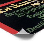 Konkurrenz-Fliegen Flugplatz-Werbeplakat Poster (Ecke)