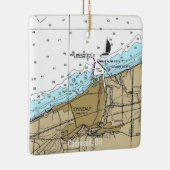 Konneaut Ohio Nautical Chart Keramikornament (Rechts)