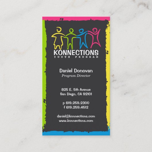 Konnections Jugend-Programm-gemeinnützige Visitenkarte (Vorderseite)