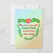 KÖNNEN FRIEDEN SEIN IHR GESCHENK BEI CHRISTMAS Wei (Vorderseite)