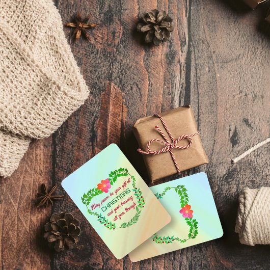 KÖNNEN FRIEDEN SEIN IHR GESCHENK BEI CHRISTMAS Wei