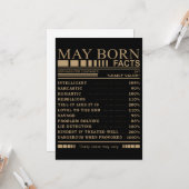 können geborenen T - Shirt Karte (Vorderseite/Rückseite Beispiel)