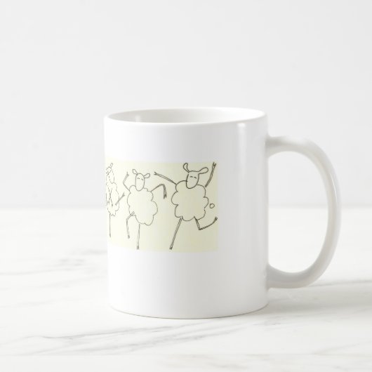 Können-Kann Schaf-Kaffee-Tasse Kaffeetasse (Rechts)