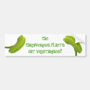 Können Pflanze von Fleischfressern Vegetarier esse Autoaufkleber